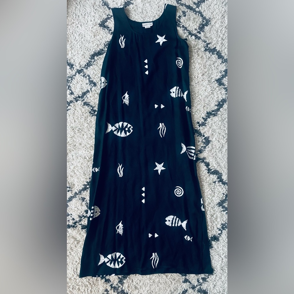 90s Printed Maxi Dress